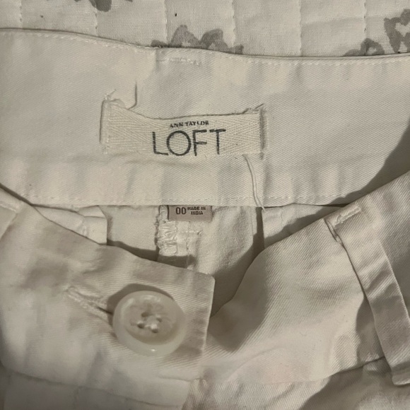 Loft white lowrise shorts - Picture 4 of 4